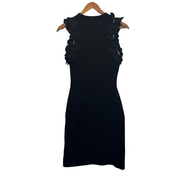3.1 Phillip Lim Dress Ruffled Zippered Shoulders Sleeveless Bodycon Knit XS - Picture 2 of 12